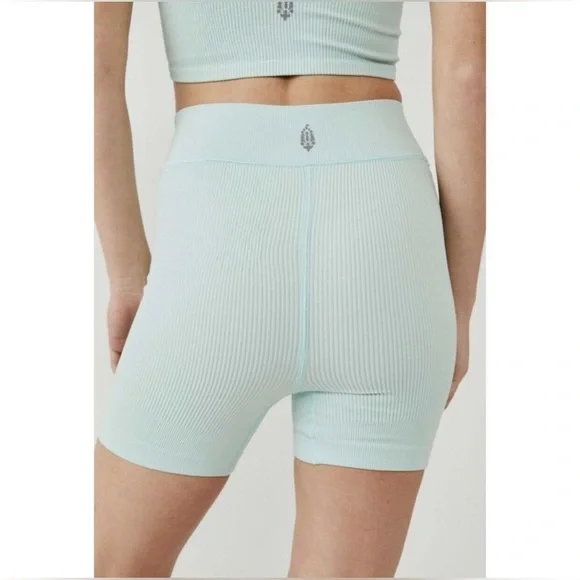 FREE People FP Movement Free Throw Short Turquoise Mint - Picture 2 of 5